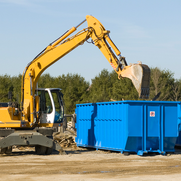 is there a minimum or maximum amount of waste i can put in a residential dumpster in Dennehotso AZ